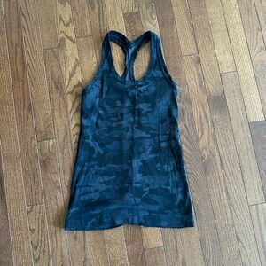 lululemon athletica Black Camo Tank Top